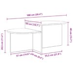 vidaXL Konferenčný stolík Sivá sonoma 100 x 50 x 40 cm – Obrázok 9