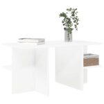 vidaXL Konferenčný stolík Biela 87 x 50 x 45 cm Konštruované drevo – Obrázok 3