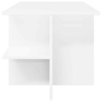 vidaXL Konferenčný stolík Biela 87 x 50 x 45 cm Konštruované drevo – Obrázok 6