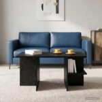 vidaXL Konferenčný stolík Čierny dub 87 x 50 x 45 cm