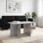 vidaXL Konferenčný stolík Betónovo sivá 87 x 50 x 45 cm – Obrázok 4