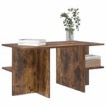 vidaXL Konferenčný stolík Údený Dub 87 x 50 x 45 cm Konštruované drevo – Obrázok 3