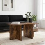 vidaXL Konferenčný stolík Údený Dub 87 x 50 x 45 cm Konštruované drevo – Obrázok 4