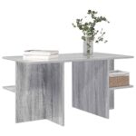 vidaXL Konferenčný stolík Sivá sonoma 87 x 50 x 45 cm – Obrázok 3