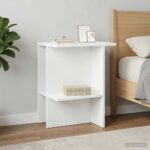 vidaXL Konferenčný stolík 2 pcs Biela 40 x 30 x 49 cm Kompozitné drevo