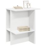 vidaXL Konferenčný stolík 2 pcs Biela 40 x 30 x 49 cm Kompozitné drevo – Obrázok 3