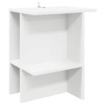 vidaXL Konferenčný stolík 2 pcs Biela 40 x 30 x 49 cm Kompozitné drevo – Obrázok 5