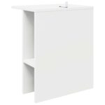 vidaXL Konferenčný stolík 2 pcs Biela 40 x 30 x 49 cm Kompozitné drevo – Obrázok 8