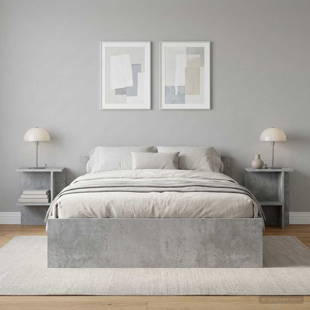 8001070_1.jpg vidaXL Konferenčný stolík 2 pcs Betónovo sivá 40 x 30 x 49 cm – Obrázok 1
