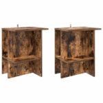vidaXL Konferenčný stolík 2 pcs Dymový dub 40 x 30 x 49 cm – Obrázok 2