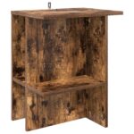 vidaXL Konferenčný stolík 2 pcs Dymový dub 40 x 30 x 49 cm – Obrázok 5