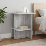 vidaXL Konferenčný stolík 2 pcs Sivá sonoma 40 x 30 x 49 cm – Obrázok 4