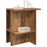 vidaXL Konferenčný stolík Staré drevo 40 x 30 x 49 cm Kompozitné drevo – Obrázok 3