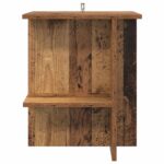 vidaXL Konferenčný stolík Staré drevo 40 x 30 x 49 cm Kompozitné drevo – Obrázok 4