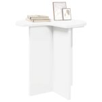 vidaXL Bočný stôl s úložiskom Biela Ø 39 x 38 cm Kompozitné drevo – Obrázok 3