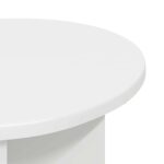 vidaXL Bočný stôl s úložiskom Biela Ø 39 x 38 cm Kompozitné drevo – Obrázok 4
