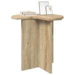 vidaXL Bočný stôl s úložiskom Dub sonoma Ø 39 x 38 cm Kompozitné drevo – Obrázok 3
