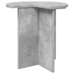 vidaXL Bočný stôl Betónovo sivá Ø 39 x 38 cm Kompozitné drevo – Obrázok 2