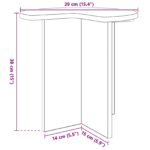 vidaXL Bočný stôl Biela s vysokým leskom Ø 39 x 38 cm Kompozitné drevo – Obrázok 6