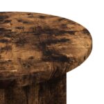 vidaXL Bočný stôl s úložiskom Dymový dub Ø 39 x 38 cm Kompozitné drevo – Obrázok 4
