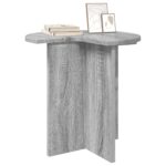 vidaXL Bočný stôl Sivá sonoma Ø 39 x 38 cm Kompozitné drevo – Obrázok 3