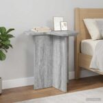 vidaXL Bočný stôl 2 pcs Sivá sonoma Ø 39 x 38 cm Kompozitné drevo – Obrázok 4