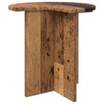 vidaXL Bočný stôl 2 pcs Staré drevo Ø 39 x 38 cm Kompozitné drevo – Obrázok 5