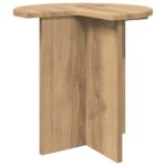 vidaXL Bočný stôl Dub artisan Ø 39 x 38 cm Kompozitné drevo – Obrázok 2