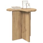 vidaXL Bočný stôl 2 pcs Dub artisan Ø 39 x 38 cm Kompozitné drevo – Obrázok 3