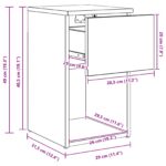 vidaXL Skriňa pod posteľ Čierny dub 29 x 31,5 x 49 cm Kompozitné drevo – Obrázok 11