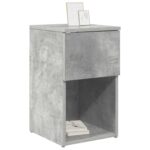 vidaXL Skriňa pod posteľ 2 pcs Betónovo sivá 29 x 31,5 x 49 cm – Obrázok 3