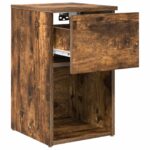 vidaXL Skriňa pod posteľ Dymový dub 29 x 31,5 x 49 cm Kompozitné drevo – Obrázok 5