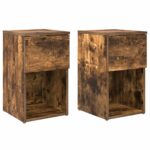 vidaXL Skriňa pod posteľ 2 pcs Dymový dub 29 x 31,5 x 49 cm – Obrázok 2
