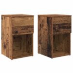 vidaXL Skriňa pod posteľ 2 pcs Staré drevo 29 x 31,5 x 49 cm – Obrázok 2