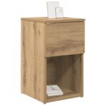 vidaXL Skriňa pod posteľ Dub artisan 29 x 31,5 x 49 cm – Obrázok 3