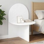 vidaXL Nočný stolík 2 pcs Biela 48 x 49 x 65 cm Konštruované drevo – Obrázok 4
