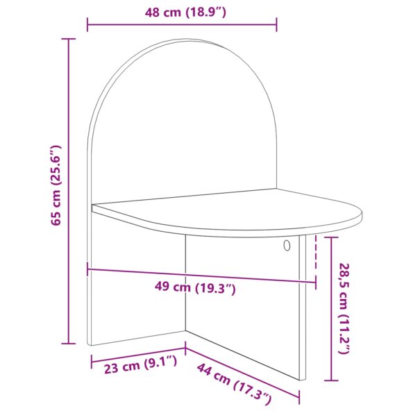 vidaXL Nočný stolík 2 pcs Dub sonoma 48 x 49 x 65 cm – Obrázok 10