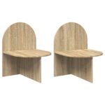 vidaXL Nočný stolík 2 pcs Dub sonoma 48 x 49 x 65 cm – Obrázok 2