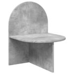 vidaXL Nočný stolík Betónovo sivá 48 x 49 x 65 cm Konštruované drevo – Obrázok 2