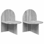vidaXL Nočný stolík 2 pcs Sivá sonoma 48 x 49 x 65 cm – Obrázok 2