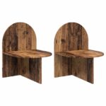 vidaXL Nočný stolík 2 pcs Staré drevo 48 x 49 x 65 cm – Obrázok 2