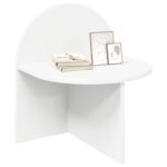 vidaXL Nočný stolík 2 pcs Biela 40 x 35,5 x 45,5 cm Konštruované drevo – Obrázok 3