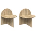 vidaXL Nočný stolík 2 pcs Dub sonoma 40 x 35,5 x 45,5 cm – Obrázok 2