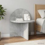 vidaXL Nočný stolík 2 pcs Betónovo sivá 40 x 35,5 x 45,5 cm
