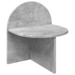 vidaXL Nočný stolík 2 pcs Betónovo sivá 40 x 35,5 x 45,5 cm – Obrázok 5