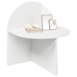 vidaXL Nočný stolík Biela s vysokým leskom 40 x 35,5 x 45,5 cm – Obrázok 3