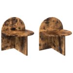 vidaXL Nočný stolík 2 pcs Dymový dub 40 x 35,5 x 45,5 cm – Obrázok 2