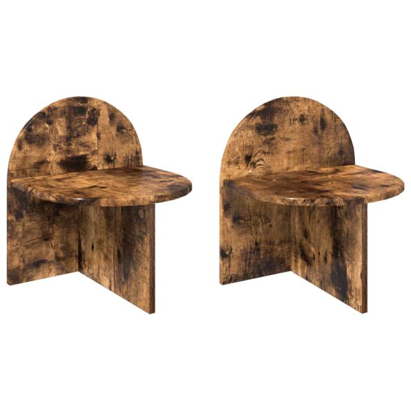 vidaXL Nočný stolík 2 pcs Dymový dub 40 x 35,5 x 45,5 cm – Obrázok 2