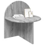 vidaXL Nočný stolík Sivá Sonoma 40 x 35,5 x 45,5 cm Konštruované drevo – Obrázok 3