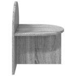 vidaXL Nočný stolík Sivá Sonoma 40 x 35,5 x 45,5 cm Konštruované drevo – Obrázok 5
